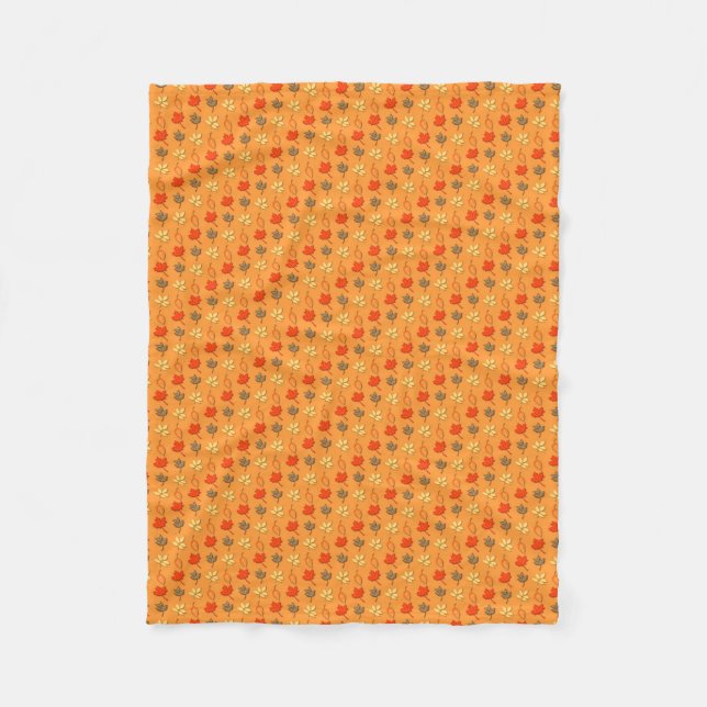 Höst löv Fleece Blanket (Framsidan)