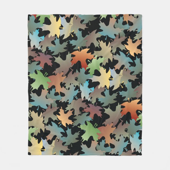 Höst löv Fleece Blanket (Framsidan)