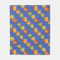 Höst löv Fleece Blanket