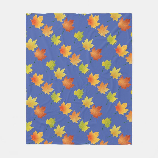 Höst löv Fleece Blanket (Framsidan)