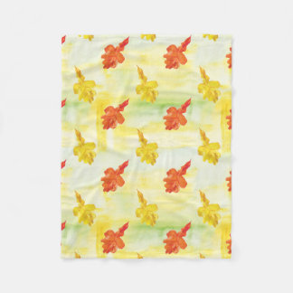 höst löv fleecefilt