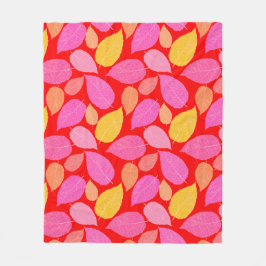 Höst löv fleecefilt