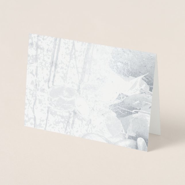 Höst löv folierat kort (Framsida)