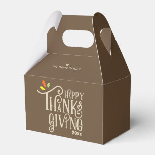 Höst löv för happy thanksgiving presentaskar