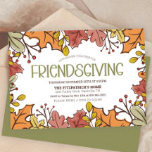 Höst löv Friendsgiving