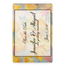 Höst löv Gay Bröllop spara datum