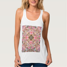 Höst löv Goddess Mandala Art Tanktop Tshirt