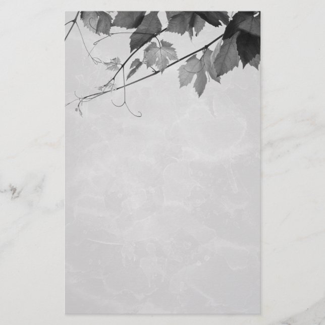 Höst löv gotisk brevpapper (Framsida)