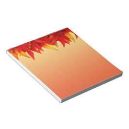 Höst löv Gräns Anteckningsblock