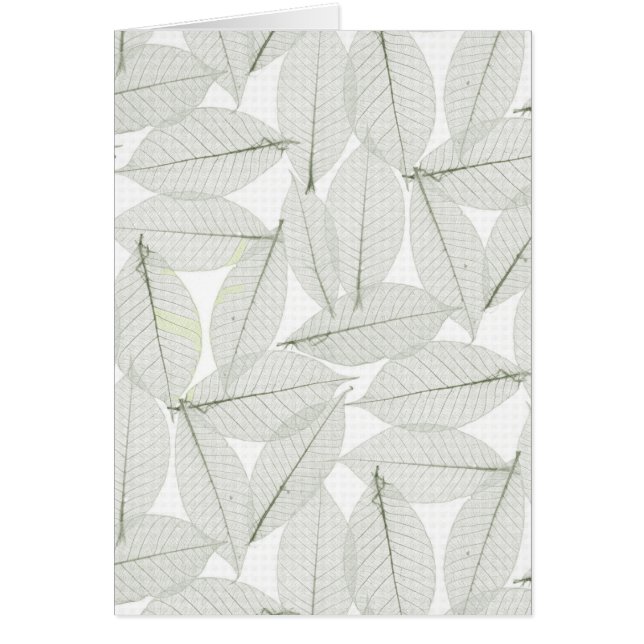 Höst löv hälsningskort (Framsidan)