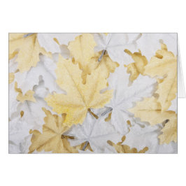 Höst löv hälsningskort