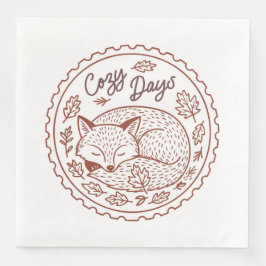 Höst löv höstnaturen Pappersservett