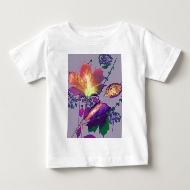 Höst löv i Lilac T Shirt (Framsida)