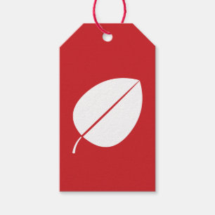 Höst löv i Märkrn Cherry Gift Presentetikett