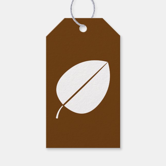 Höst löv i Märkrn Chocolate Gift Presentetikett (Framsidan)