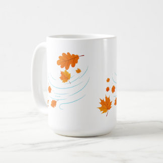 Höst löv i Vinden: Elegant Design for Insp Kaffemugg