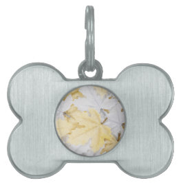 Höst löv ID-bricka husdjur