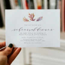 Höst löv inbjudan till repetitionsmiddag