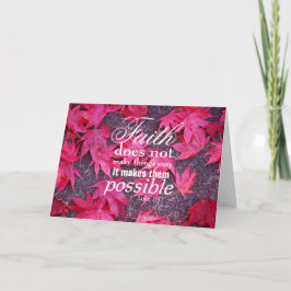 Höst löv inspirationskort kort