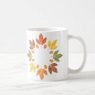 Höst löv kaffemugg
