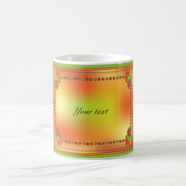 Höst löv kaffemugg (Center)