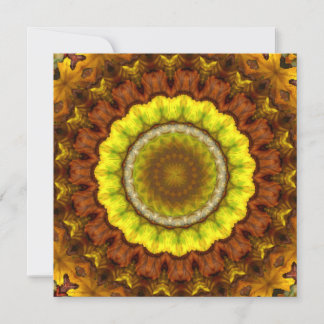 Höst löv Kaleidoscope Mandala