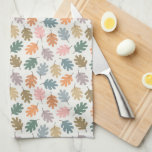 Höst löv kökshandduk<br><div class="desc">En söt,  stiliserad och modern löv-design som inspirerats av hösten eller Thanksgivingen. Mönster har abstrakt ek löv i roligt,  icke-traditionellt färg.</div>
