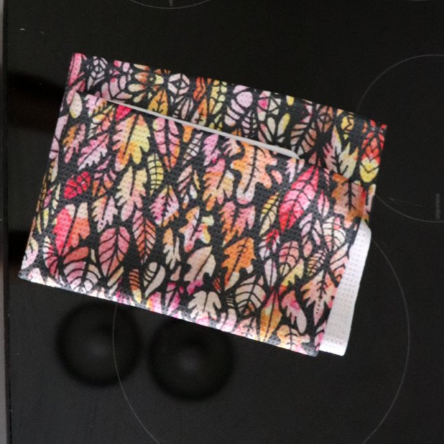 Höst löv kökshandduk (Skapare uppladdad)