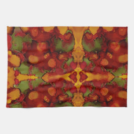 Höst löv kökshandduk