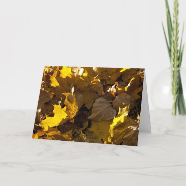 Höst löv - kort (Framsida)