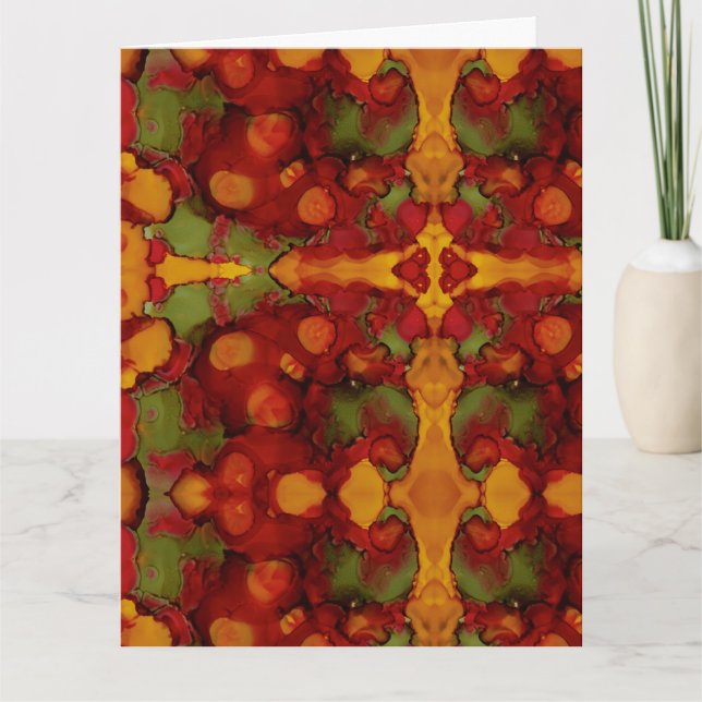 Höst löv kort (Framsida)