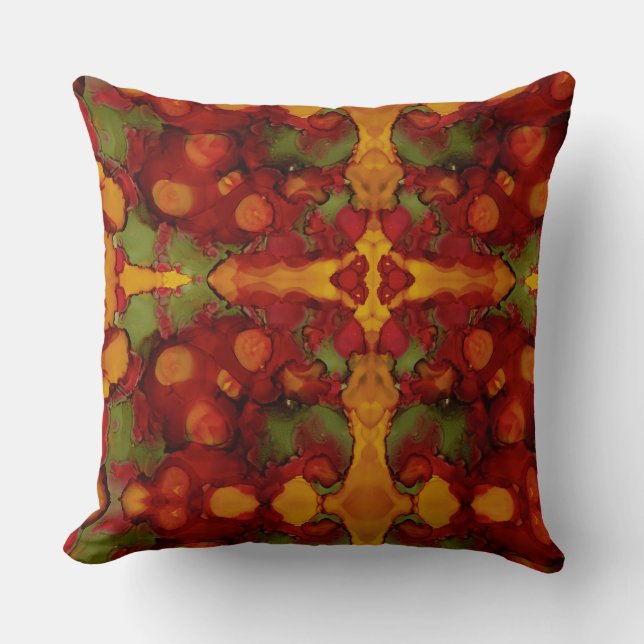 Höst löv kudde (Framsida)