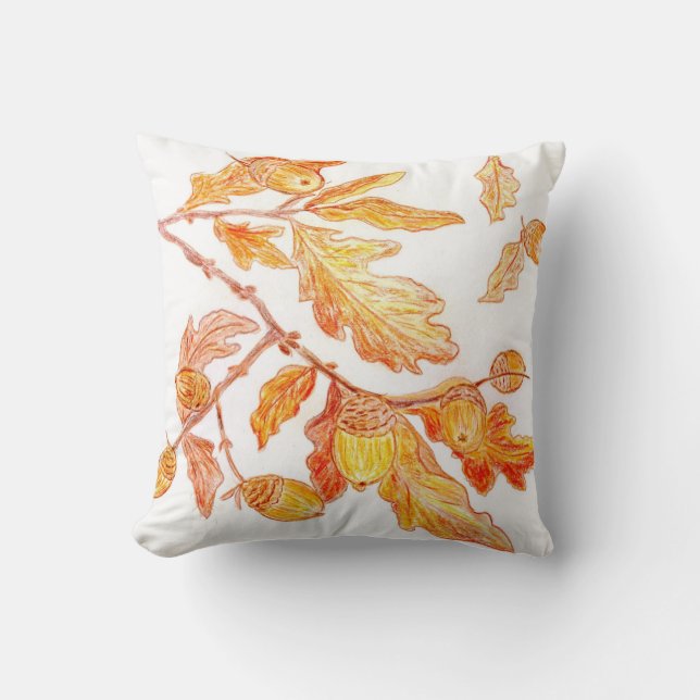 Höst löv kudde (Framsida)