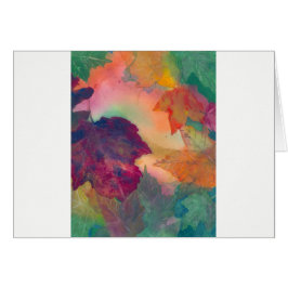 Höst löv längs kusten i New England Hälsningskort