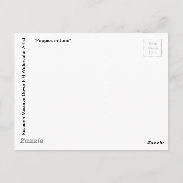 Höst löv längs kusten i New England Vykort (Baksida)