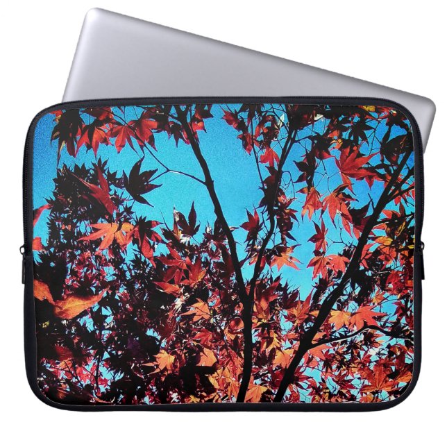 Höst löv laptop fodral (Framsidan)