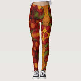 Höst löv leggings