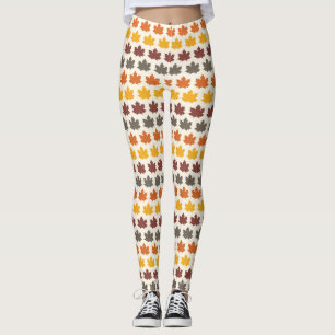 Höst löv leggings
