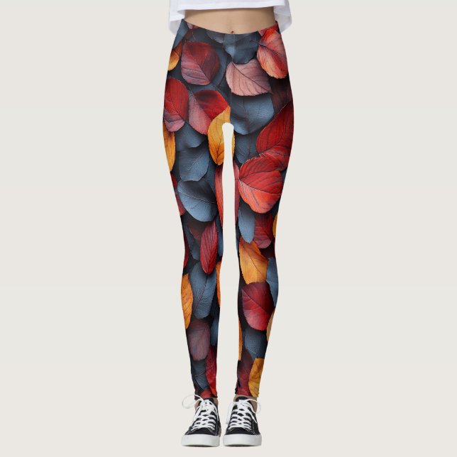 Höst löv Leggings (Framsida)