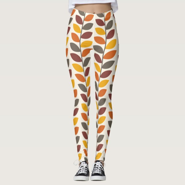 Höst löv leggings (Framsida)