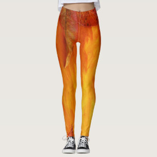Höst löv Leggings