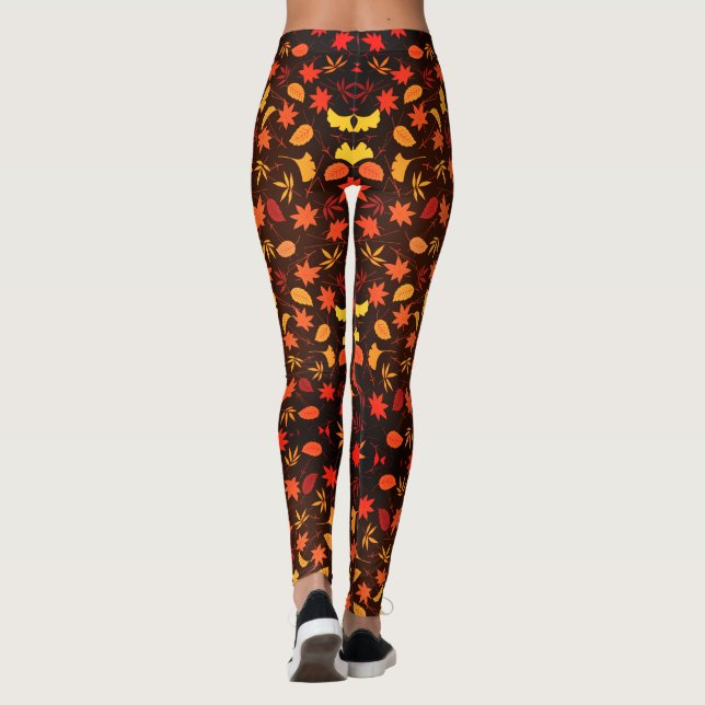 Höst löv Leggings (Baksida)