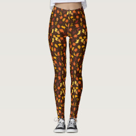 Höst löv leggings