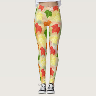 höst löv leggings