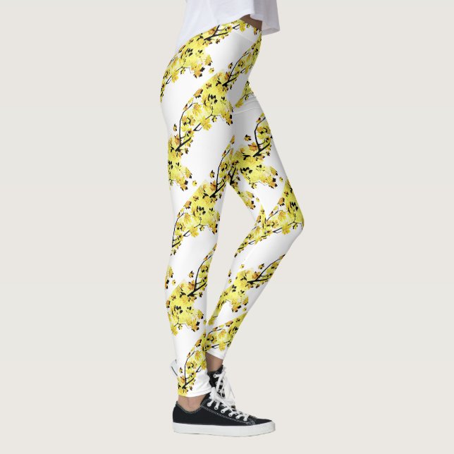 Höst löv leggings (Höger)
