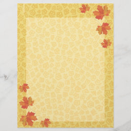 Höst löv Letterhead