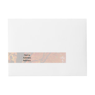 Höst löv Light-Adressetiketter Etikettband