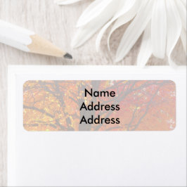 Höst löv Light-Returetiketter Returadress Etikett