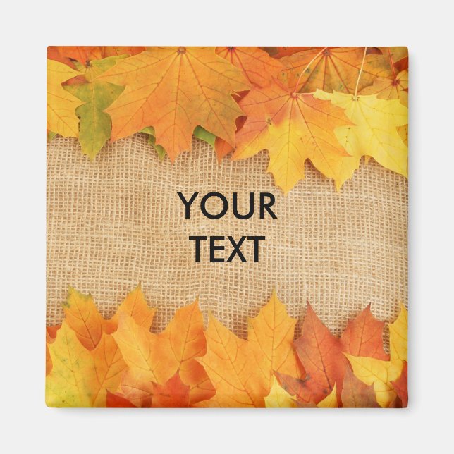 Höst löv magnet (Framsidan)