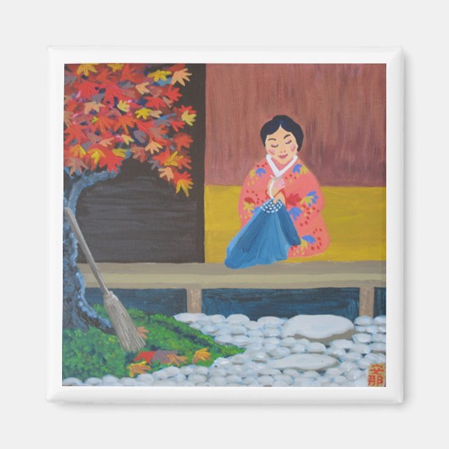 Höst löv magnet (Framsidan)